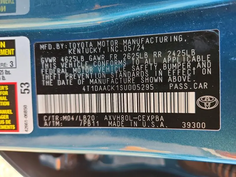 2025 TOYOTA CAMRY XSE  