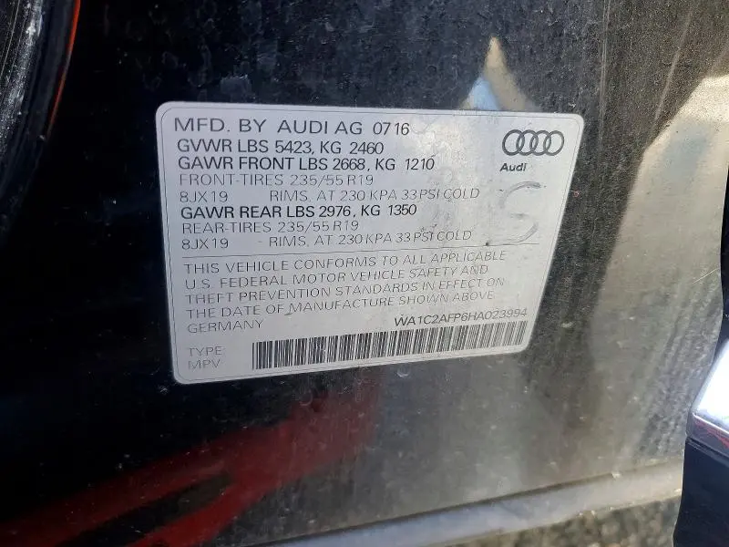 2017 AUDI Q5 PREMIUM  