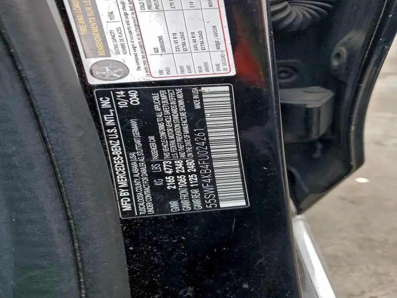 2015 MERCEDES-BENZ C 300 4MATIC  