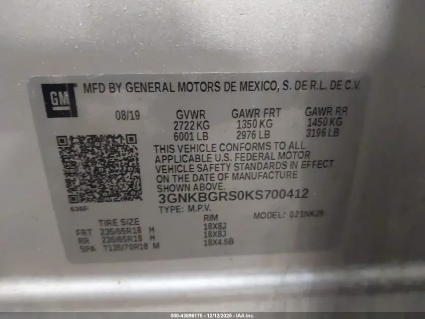 2019 CHEVROLET BLAZER  