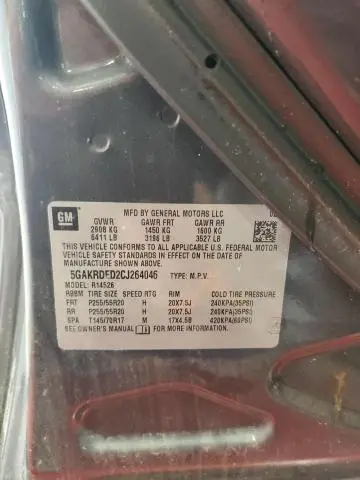 2012 BUICK ENCLAVE