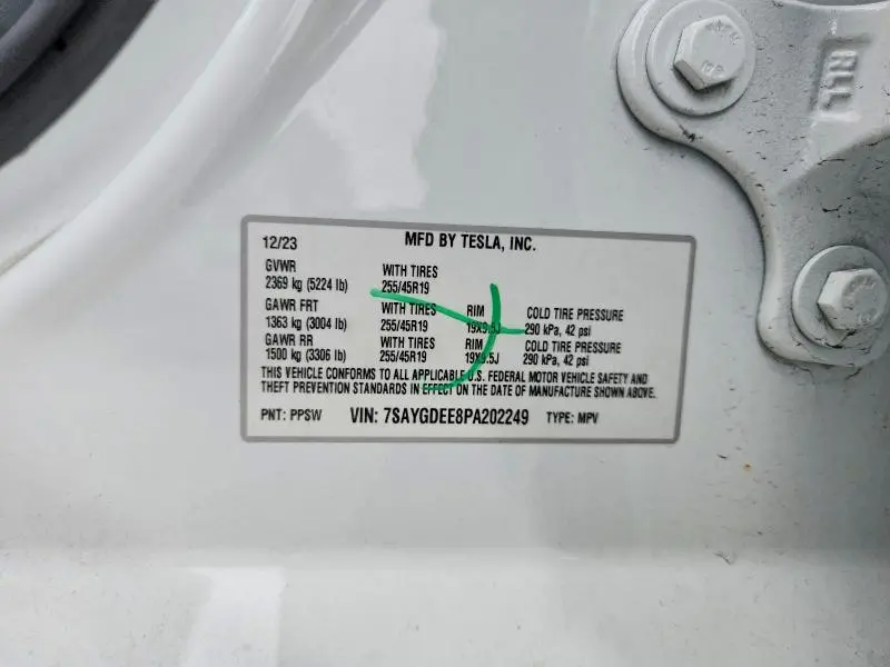 2023 TESLA MODEL Y   