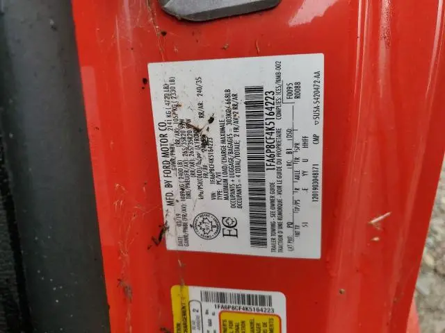 2019 FORD MUSTANG GT