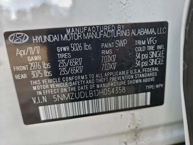 2018 HYUNDAI SANTA FE SPORT   