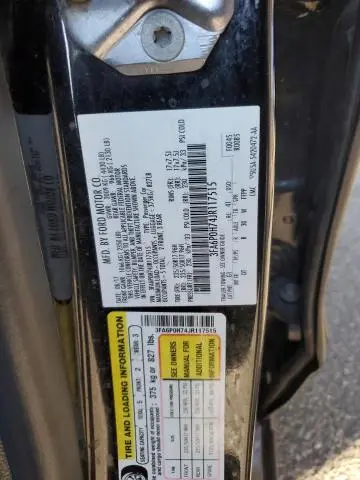 2018 FORD FUSION SE  