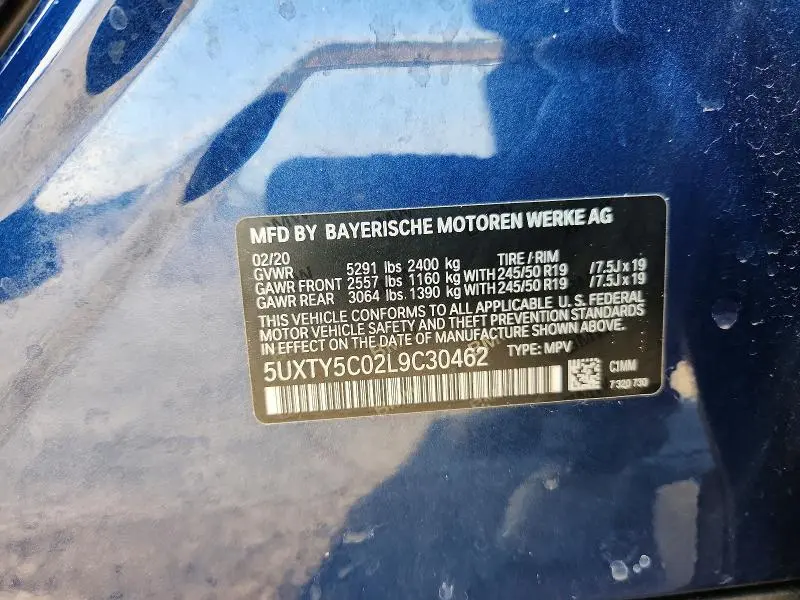 2020 BMW X3 XDRIVE30I  