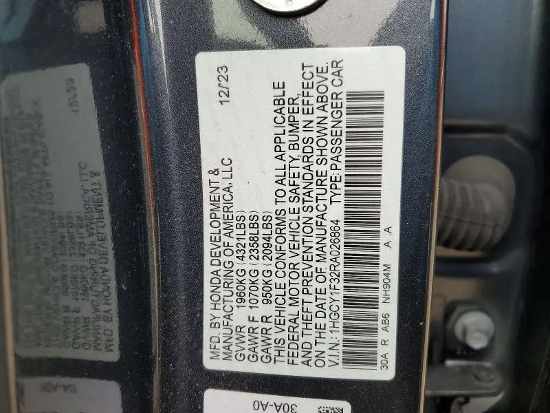 2024 HONDA ACCORD EX  