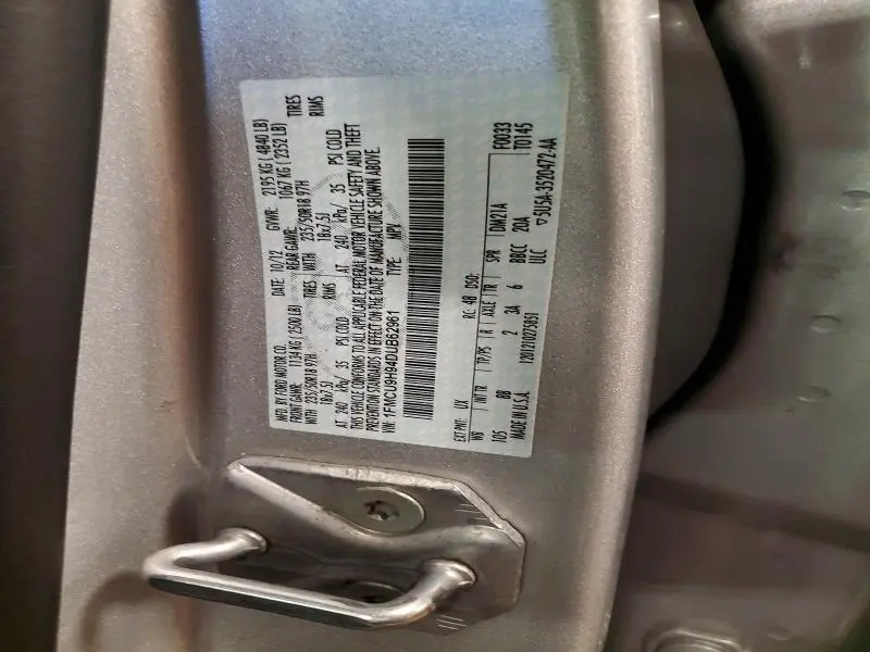 2013 FORD ESCAPE SEL  