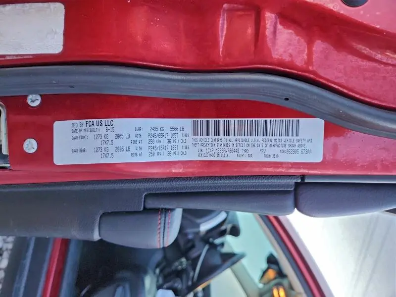 2015 JEEP CHEROKEE TRAILHAWK  