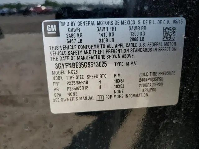 2016 CADILLAC SRX LUXURY COLLECTION  