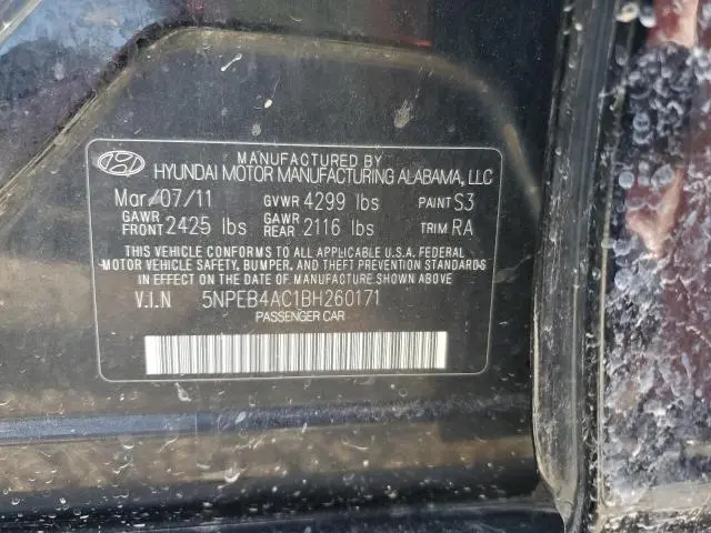 2011 HYUNDAI SONATA GLS  