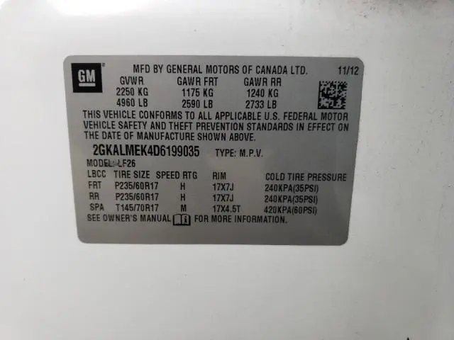 2013 GMC TERRAIN SLE  