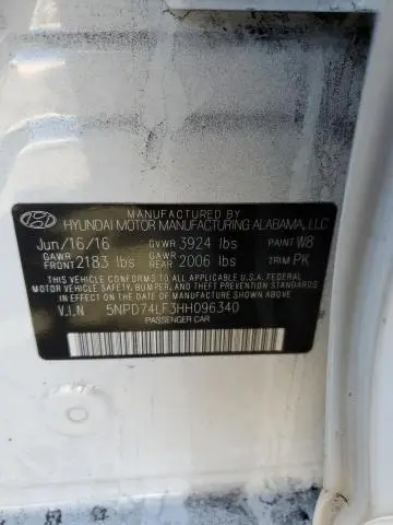 2017 HYUNDAI ELANTRA SE  