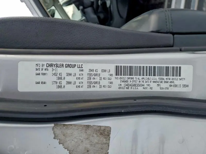 2011 DODGE DURANGO CREW  