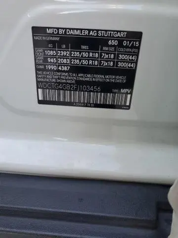 2015 MERCEDES-BENZ GLA 250 4MATIC  