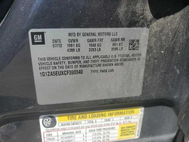 2012 CHEVROLET MALIBU LS  