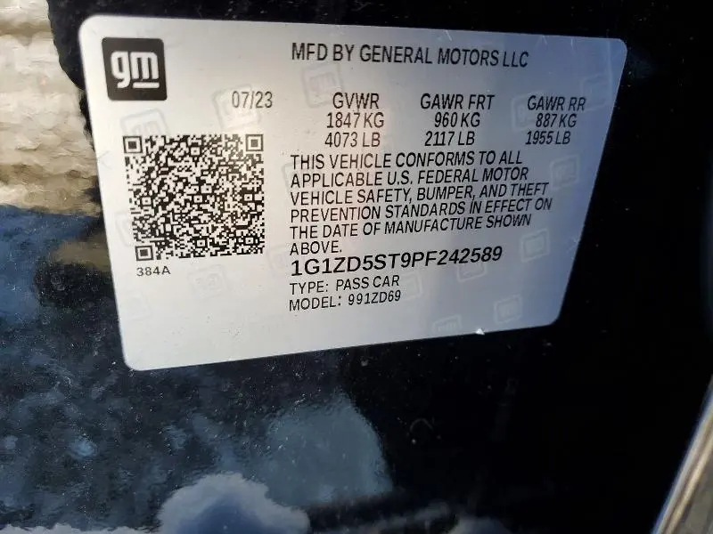 2023 CHEVROLET MALIBU LT  