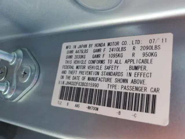 2011 ACURA TSX   