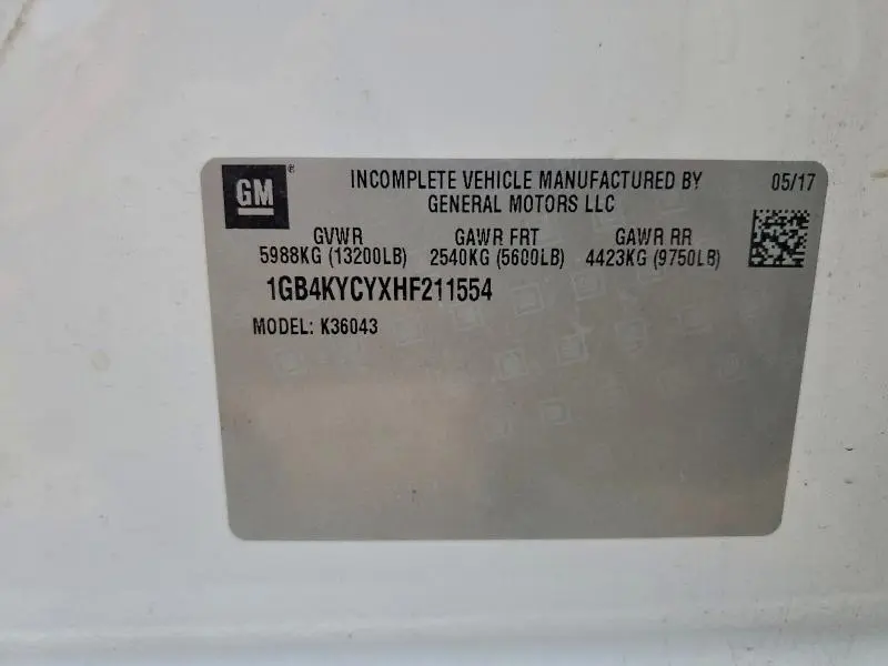 2017 CHEVROLET SILVERADO K3500  