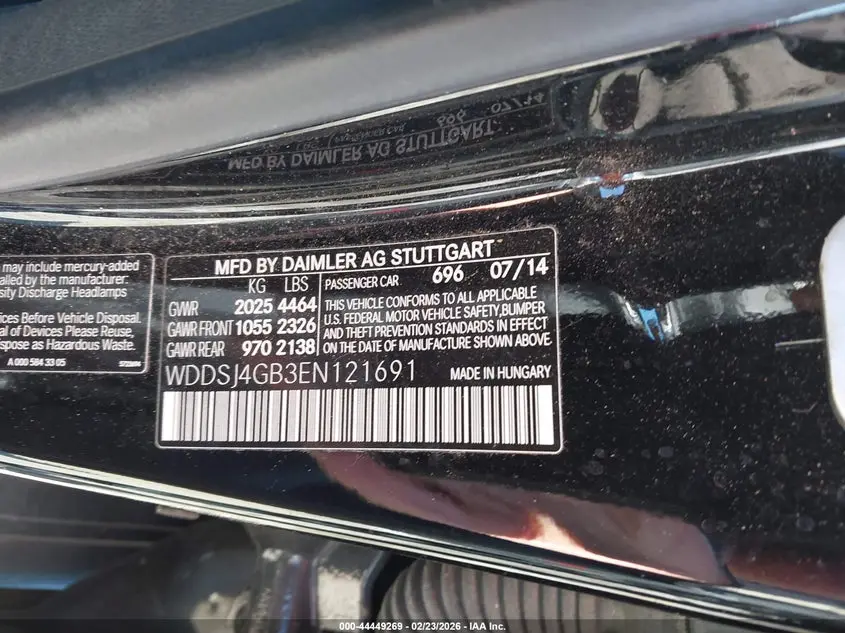 2014 MERCEDES-BENZ CLA 250 4MATIC