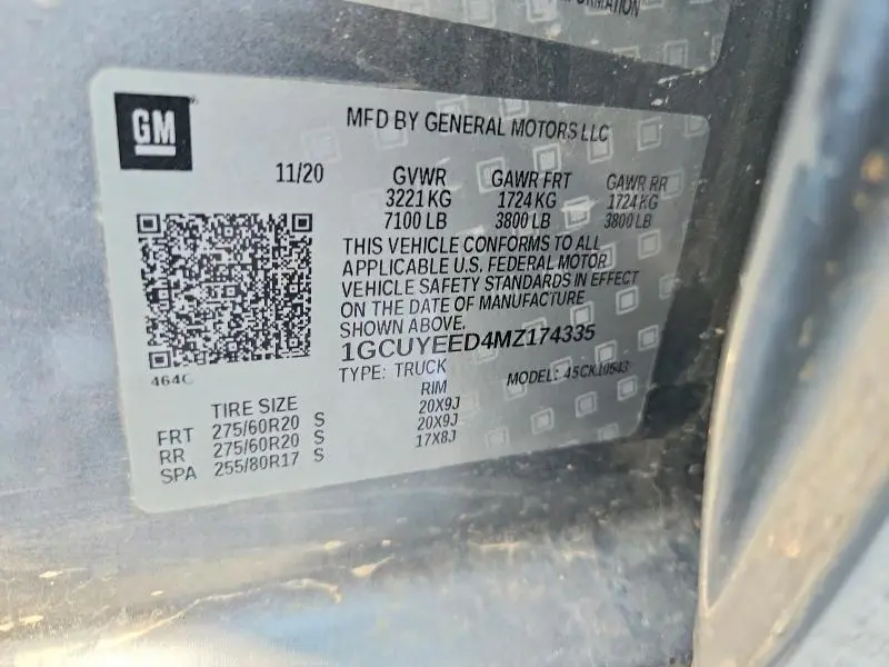 2021 CHEVROLET SILVERADO K1500 RST  