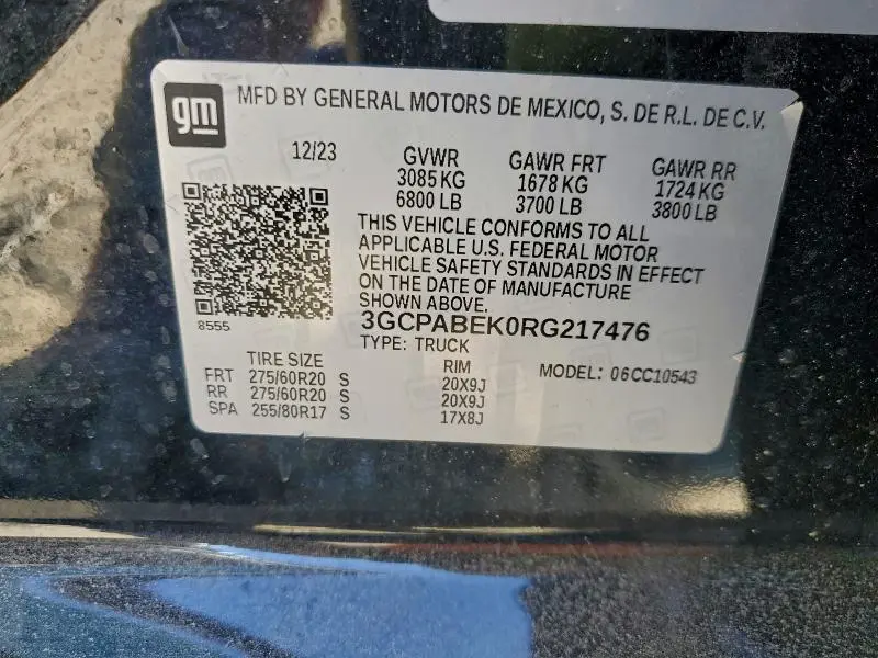 2024 CHEVROLET SILVERADO C1500 CUSTOM  