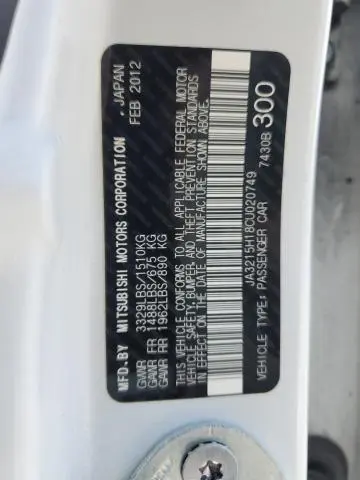 2012 MITSUBISHI I MIEV ES