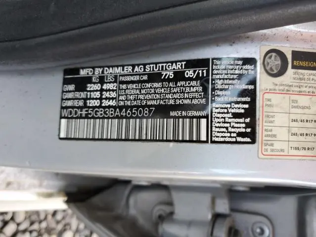 2011 MERCEDES-BENZ E 350  