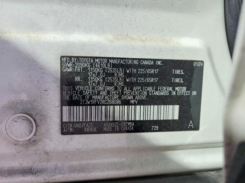 2024 TOYOTA RAV4 XLE  
