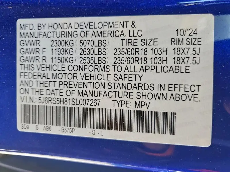 2025 HONDA CR-V SPORT-L  