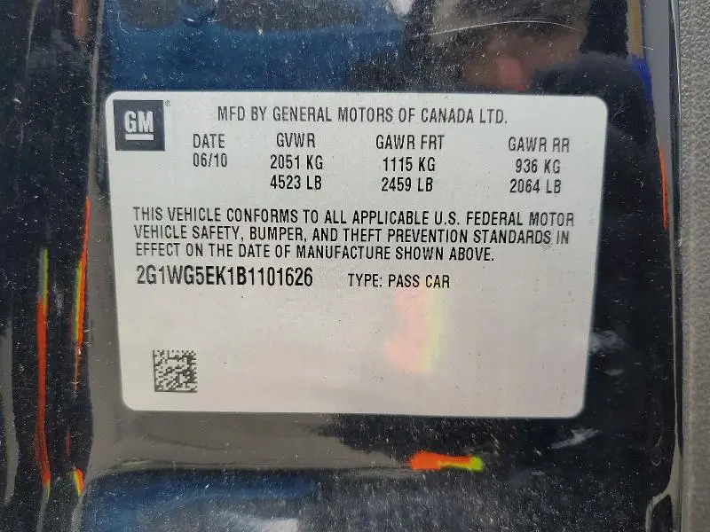 2011 CHEVROLET IMPALA LT  