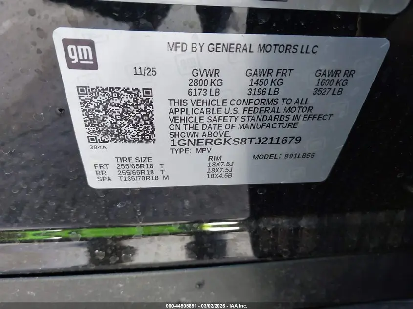 2026 CHEVROLET TRAVERSE FWD LT