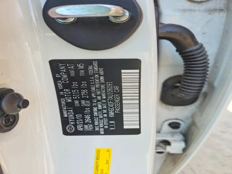 2010 HYUNDAI GENESIS 4.6L  