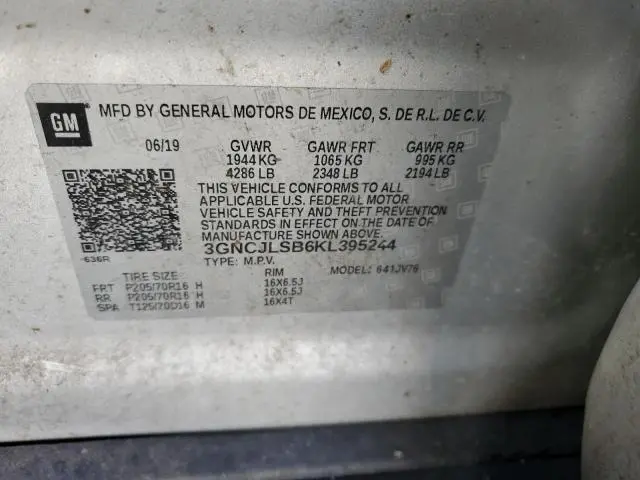 2019 CHEVROLET TRAX 1LT  