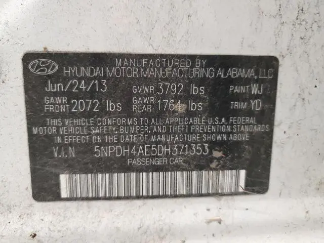 2013 HYUNDAI ELANTRA GLS  