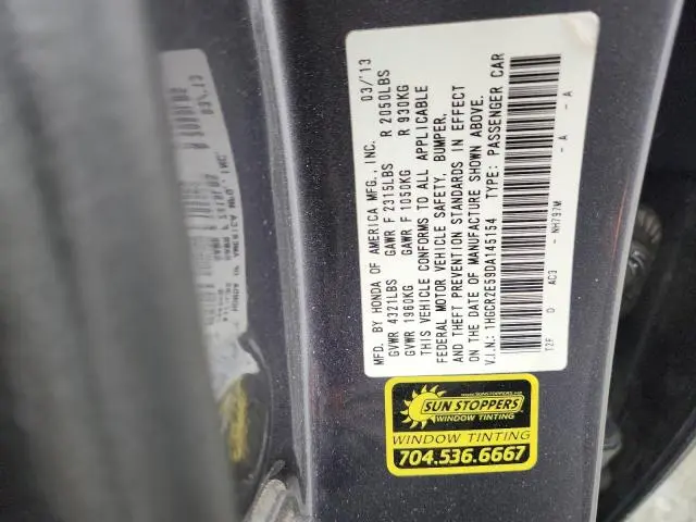 2013 HONDA ACCORD SPORT  