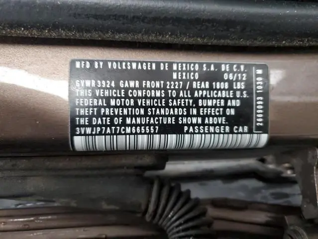 2012 VOLKSWAGEN BEETLE   