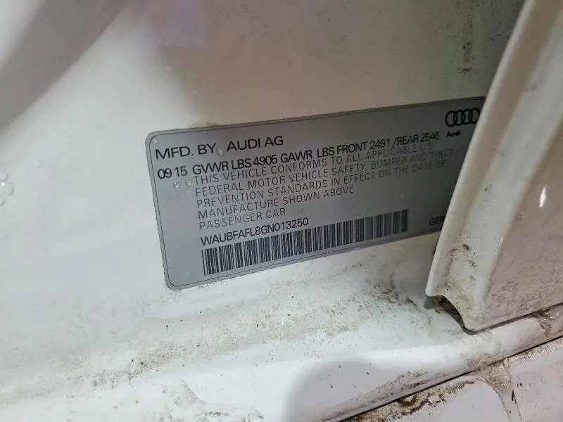 2016 AUDI A4 PREMIUM S-LINE  