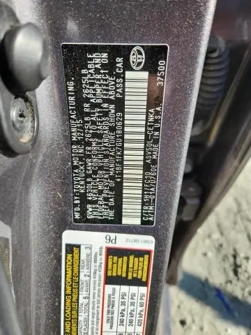 2016 TOYOTA CAMRY LE  