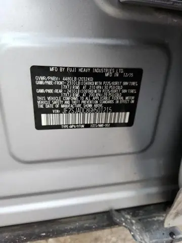 2016 SUBARU FORESTER 2.5I PREMIUM  