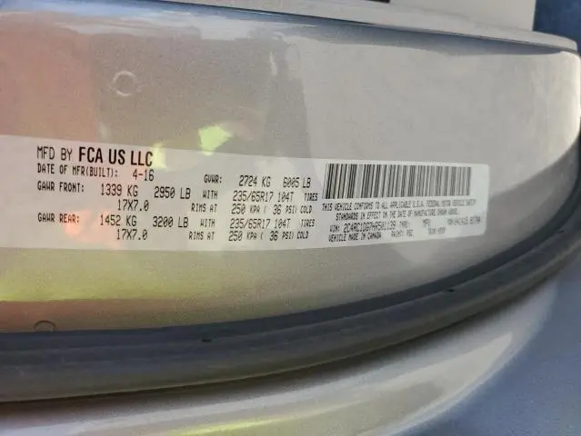 2017 CHRYSLER PACIFICA TOURING  