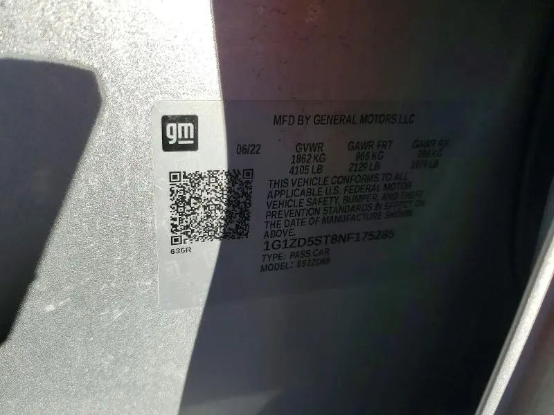 2022 CHEVROLET MALIBU LT  