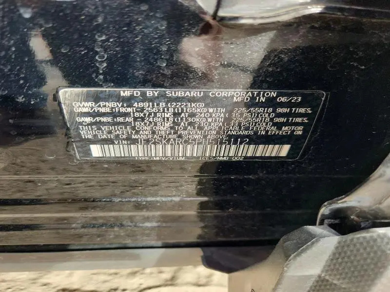 2023 SUBARU FORESTER TOURING  