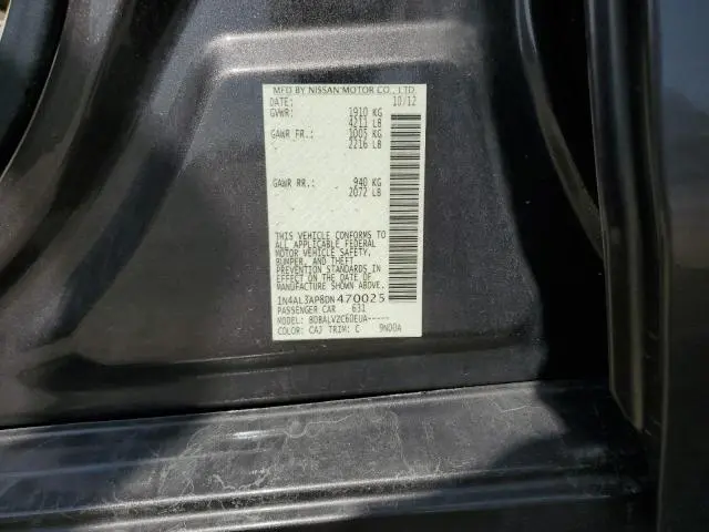 2013 NISSAN ALTIMA 2.5  