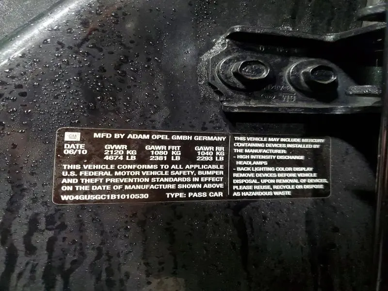 2011 BUICK REGAL CXL  