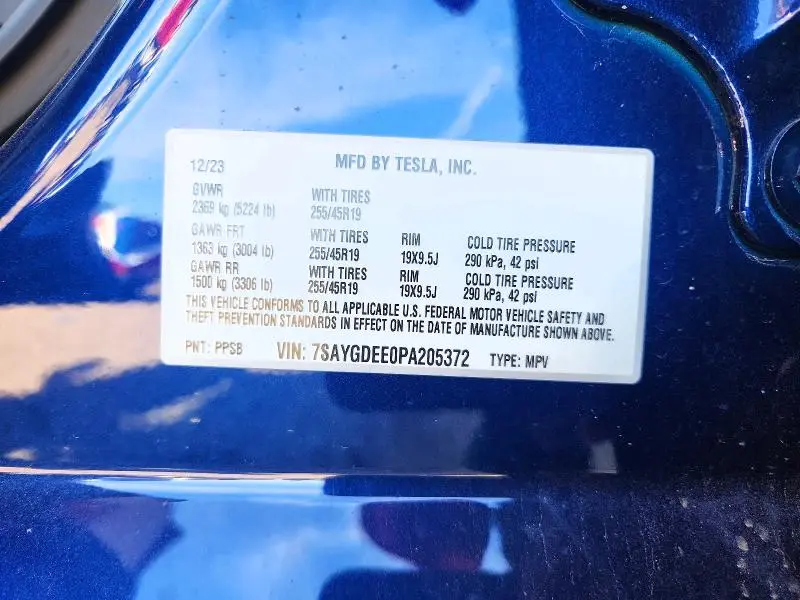 2023 TESLA MODEL Y   