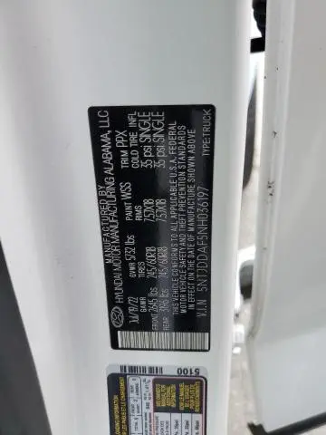 2022 HYUNDAI SANTA CRUZ SEL PREMIUM  