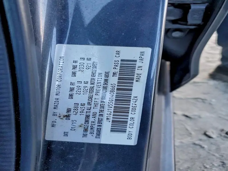 2016 MAZDA 6 TOURING  