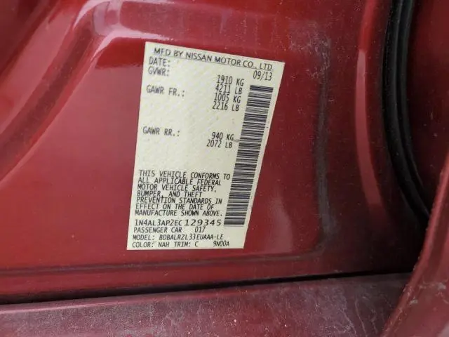 2014 NISSAN ALTIMA 2.5  