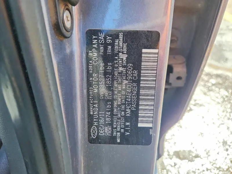 2012 HYUNDAI ACCENT GLS  